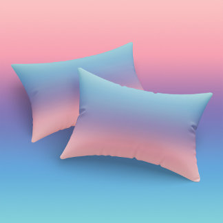 Housse D'oreillers Filles Pastel bleu violet rose minimaliste