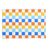 Housse D'oreillers Fire and ice checkerboard pattern (devant-Droit)