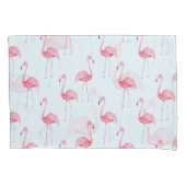 Housse D'oreillers Flamant rose aquarelle, pastel arrière - plan sans (devant)