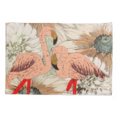 Housse D'oreillers Flamant rose rose Floral Tropical Feuilles Parties (Dos)