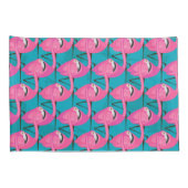 Housse D'oreillers Flamants roses au néon (Dos-Droit)