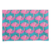 Housse D'oreillers Flamants roses au néon (devant-Droit)