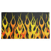 Housse D'oreillers Flames de course classique en feu (devant-Droit)