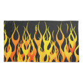 Housse D'oreillers Flames de course classique en feu (Dos-gauche)
