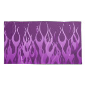 Housse D'oreillers Flammes de course violette en feu (Dos-gauche)