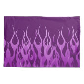 Housse D'oreillers Flammes de course violette en feu (Dos-gauche)