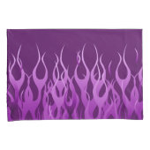 Housse D'oreillers Flammes de course violette en feu (devant-Droit)