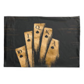 Housse D'oreillers Flash Royal - Noir Et Or (Dos)