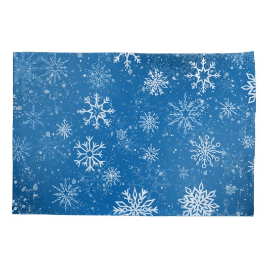 Housse D'oreillers Flèches blanches Sapphire Blue (Dos-gauche)