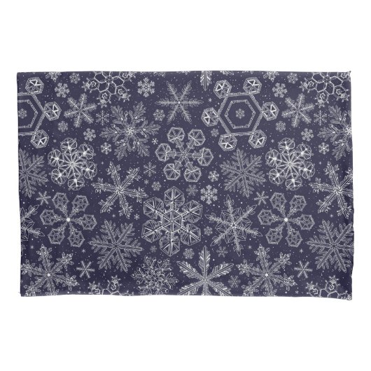 Housse D'oreillers Flèches blanches sur bleu (devant-gauche)