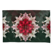 Housse D'oreillers Fleur Armeria rouge et compagnons délicats (devant)