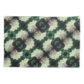 Housse D'oreillers Fleur Azalea Blanc Avec Motif Raindrops (Dos)