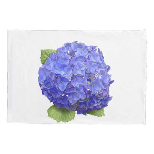 Housse D'oreillers Fleur Blue Hydrangea (Dos)