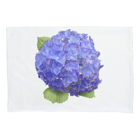 Housse D'oreillers Fleur Blue Hydrangea (devant)