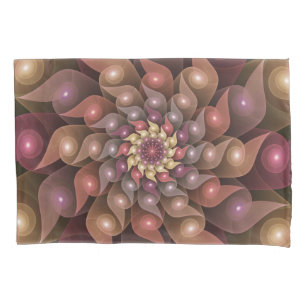 Housse D'oreillers Fleur brillante surréaliste Art Abstrait fractal m