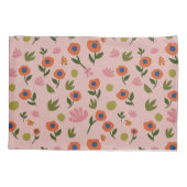 Housse D'oreillers Fleur de dessin mignonne motif (Dos)