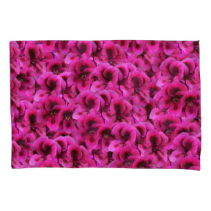 Housse D'oreillers Fleur de géranium magenta,