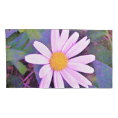 Housse D'oreillers Fleur de marguerite rose (Dos-Droit)