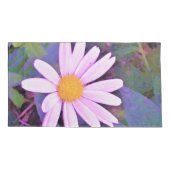 Housse D'oreillers Fleur de marguerite rose (Dos-gauche)