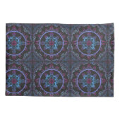 Housse D'oreillers Fleur de nuit Mandala (Dos)