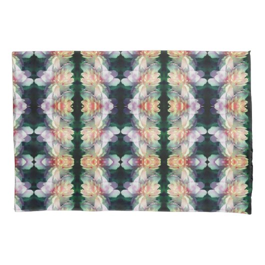 Housse D'oreillers Fleur de pivoine rose Abstraite (devant)