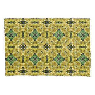Housse D'oreillers Fleur de Primrose jaune Art Abstrait
