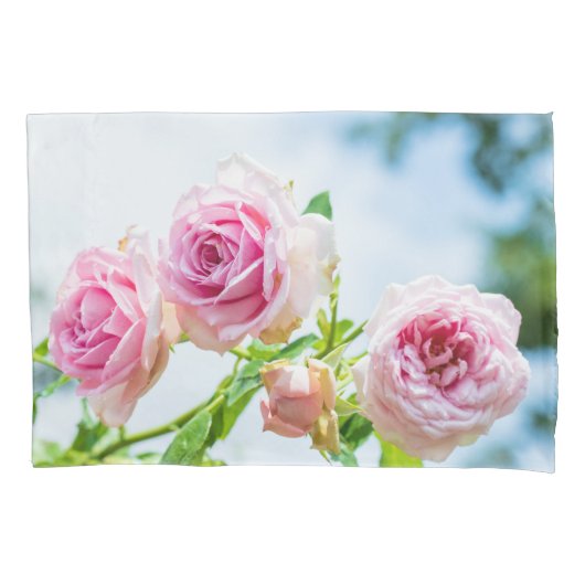 Housse D'oreillers Fleur de rose de rose (devant)