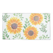 Housse D'oreillers Fleur de soleil jaune (Dos)