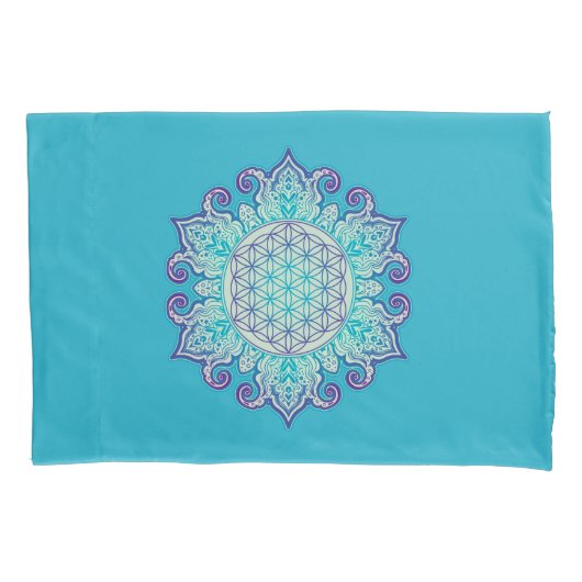 Housse D'oreillers Fleur De Vie - Indien Mandala 2 (devant)