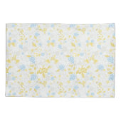 Housse D'oreillers Fleur florale turquoise Motif sans couture (Dos)