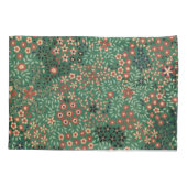 Housse D'oreillers Fleur japonaise verte Flore traditionnelle arrière (Dos)