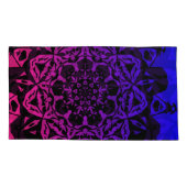 Housse D'oreillers fleur Mandala rose et violet (Dos)