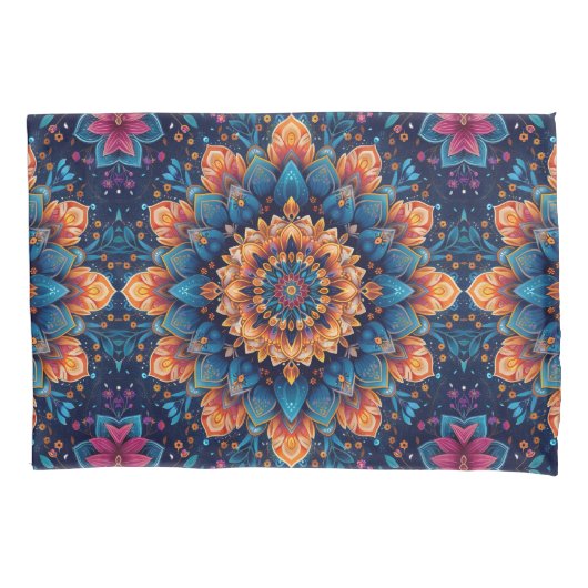 Housse D'oreillers Fleur Mandala Style d'Art Numérique-23907 (devant)