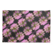 Housse D'oreillers Fleur Rose Et Blanc Fermer Motif (Dos)