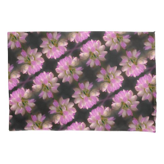 Housse D'oreillers Fleur Rose Et Blanc Fermer Motif (devant)