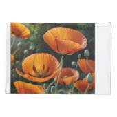 Housse D'oreillers Fleur rouge vibrant (Dos)