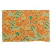 Housse D'oreillers Fleurs abstraites sans coutures mignonnes orange (devant-Droit)