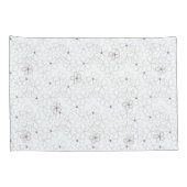 Housse D'oreillers Fleurs blanches sur l'oreiller à perches (Dos-Droit)