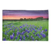Housse D'oreillers Fleurs | Bluebonnets à Sunset Texas (Dos)
