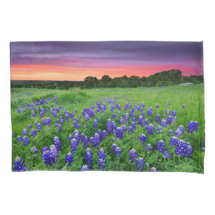 Housse D'oreillers Fleurs Bluebonnets à Sunset Texas