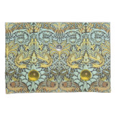 HOUSSE D'OREILLERS FLEURS, CAPTURES, DRAGONS, PIERRES JAUNES BLANCHES (devant-Droit)