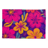 Housse D'oreillers Fleurs colorées-Dopamine Style-Fleurs rétro (Dos)