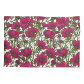Housse D'oreillers Fleurs Cosmos roses (Dos)