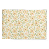 Housse D'oreillers Fleurs d'anémones Orange Sauvages - motif sans sou (Dos)