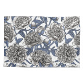 Housse D'oreillers Fleurs de cendres blanches (Dos-gauche)