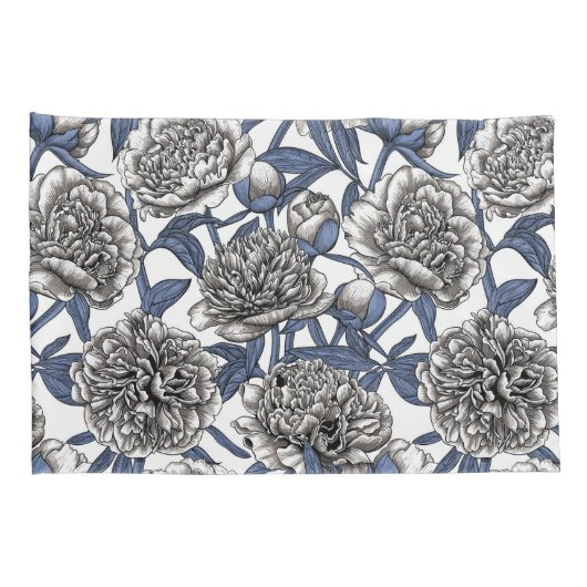 Housse D'oreillers Fleurs de cendres blanches (Dos-Droit)