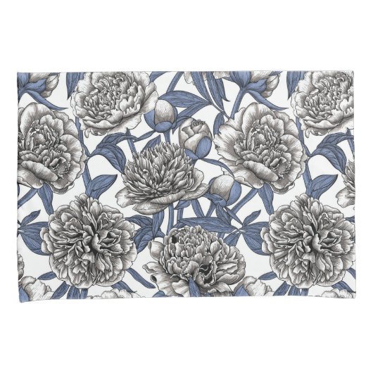 Housse D'oreillers Fleurs de cendres blanches (devant-Droit)