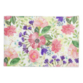 Housse D'oreillers Fleurs de jardin d'eau (Dos)