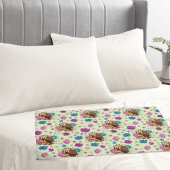 Housse D'oreillers Fleurs de Lotus Panda Rouge Henna