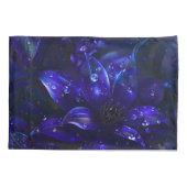 Housse D'oreillers Fleurs de minuit argentées (Dos)